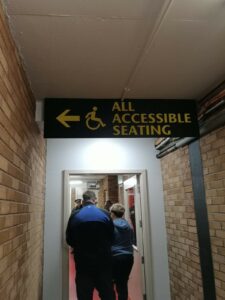 All Accessible Seating Sign