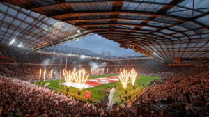 Fireworks before the game