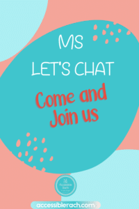 Orange and green with MS Let's Chat - Come and Join us.